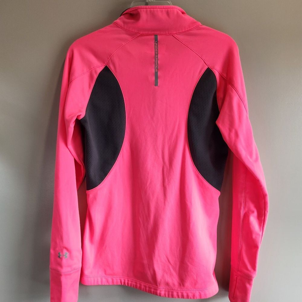 MSU Womens Medium MIZZOU Jacket Stretch‎ Under Armour Cold Gear Semi Fitted Pink - Picture 6 of 7